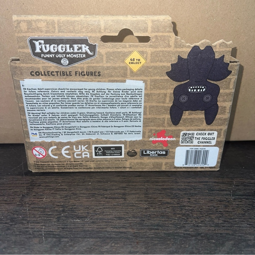Fuggler Spongebob Squarepants & Sasquoosh Lilac Set Of 2 Collectible Mini Figure - Picture 2 of 2
